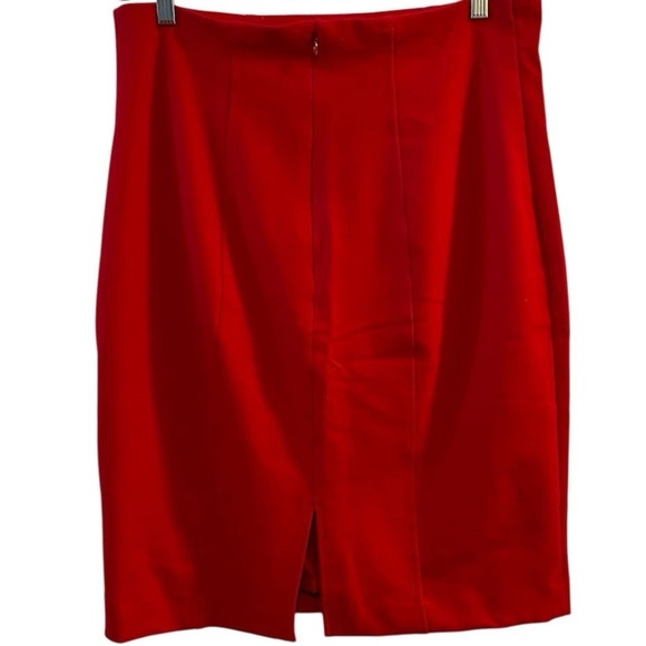 Express Women's Red Pencil Skirt Size 14 Knee Length Casual - Picture 2 of 8